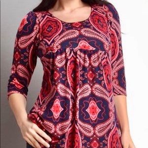Empire waist knit tunic, size L